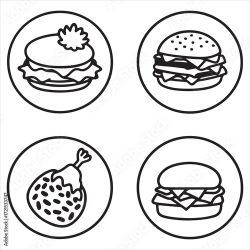 A Crispy and Juicy Chicken Burger, a Classic Comfort Food Lunch with a Savory Patty, Fresh Vegetables, and a Golden Brown Bun