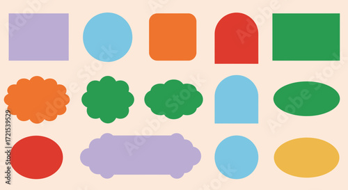 Colorful Shape Collection  Perfect for Design Projects