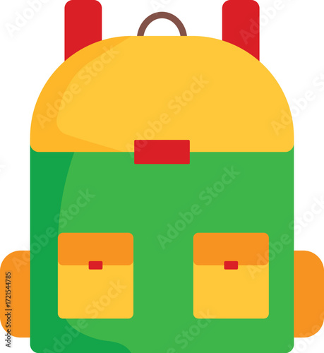 School Bag Vector Illustration
