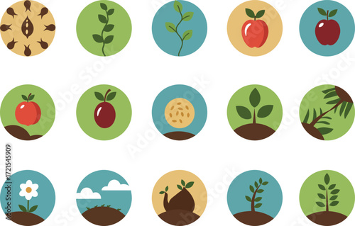 Vector Icons: Faith, Love, Guidance