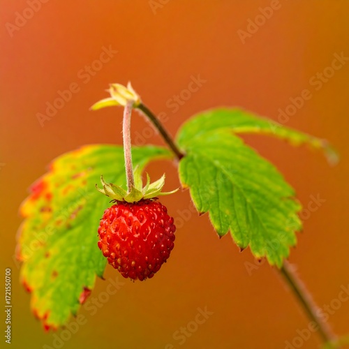 Close-up of wild strawberry