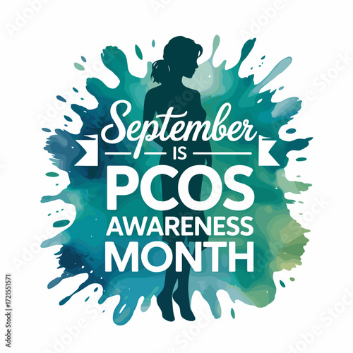 Watercolor PCOS Awareness Month Banner