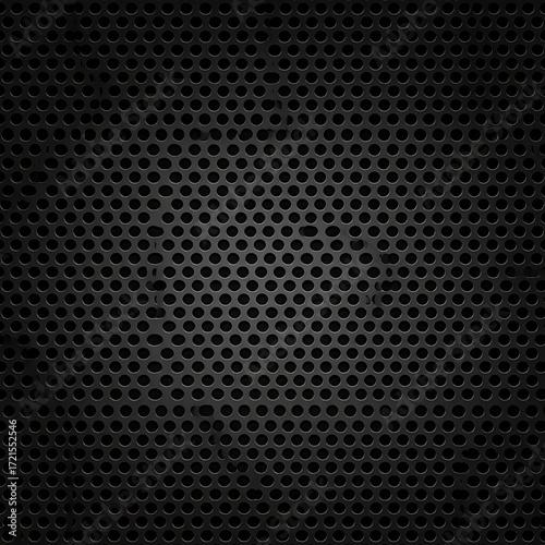 Wallpaper Mural Dark Perforated Metal Panel Background. Torontodigital.ca