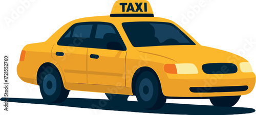 Nighttime taxi journey across the city, with blurred buildings and urban transport