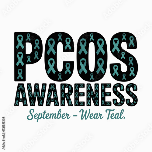 Bold Typography PCOS Awareness September Design