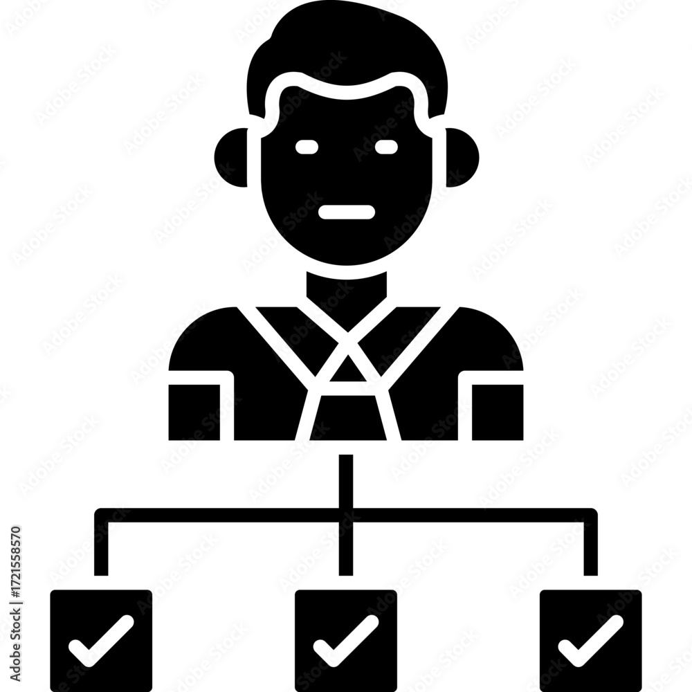 Fototapeta premium Tasks Icon Vector Element