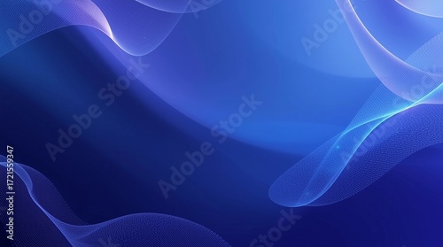 abstract blue waves