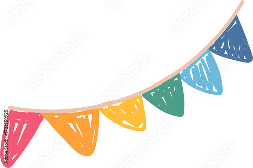 Colorful pennant