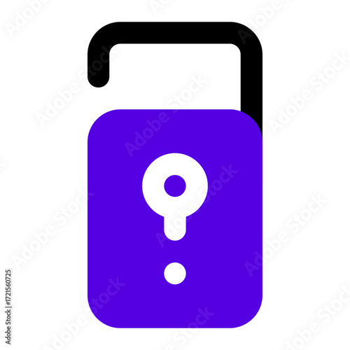 unlock icon two tone color