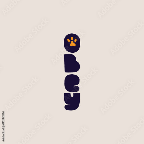 OBEY Text Illustration
