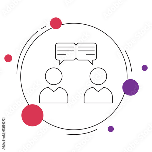 Communication icon, Power of Effective Communication, Building Bridges with Words, Enhancing Connections through Dialogue, The Future of Communication, vector