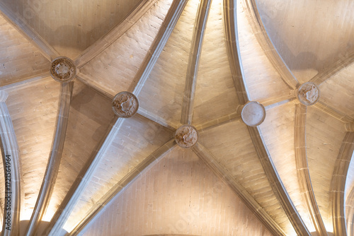 Plafond dans le Château de Chenonceau dans le Val de Loire - France - Europe