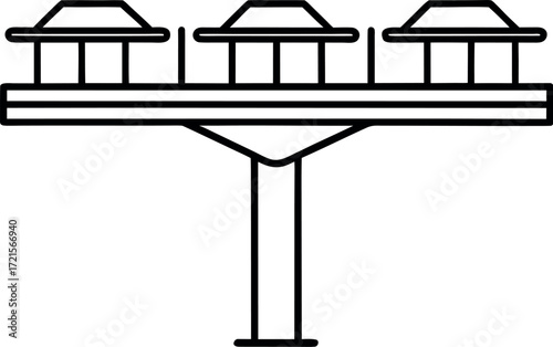 street lamp vector illustration