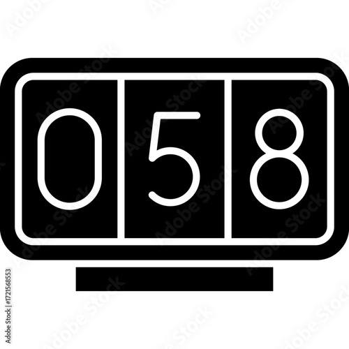 Mileage Icon Vector Element