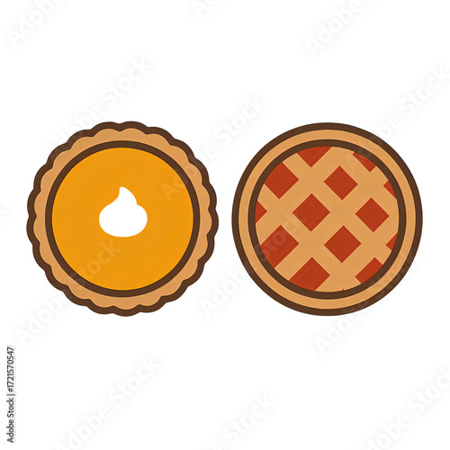スイートポテトパイ上から見た図｜Sweet Potato Pie Top View