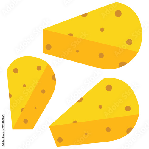 cheese slice icon vector