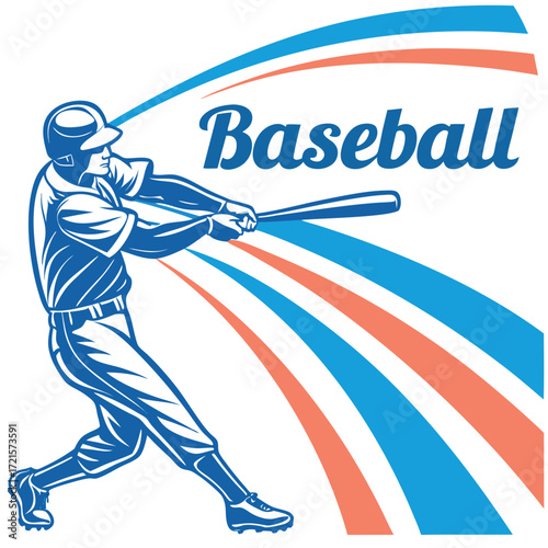 Solid Vector Icon for Baseball