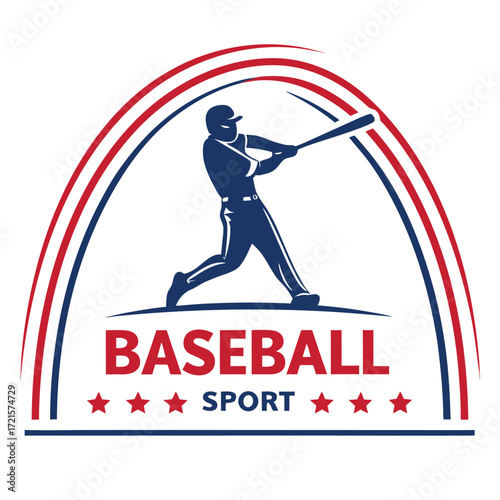 Solid Vector Icon for Baseball