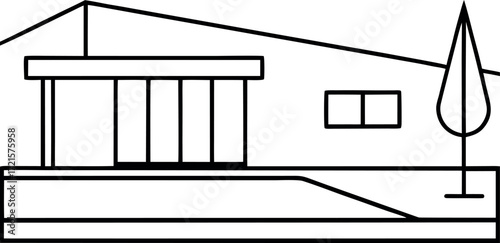 vector illustration of a house