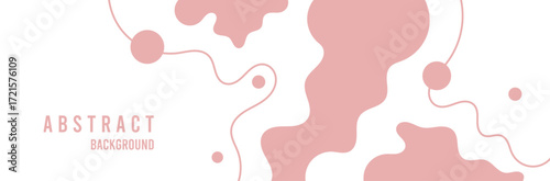 Abstract background with pink spilled splotch shapes. Suitable for social networking.