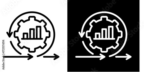 Agile Framework  Icon Set White Style Collection
