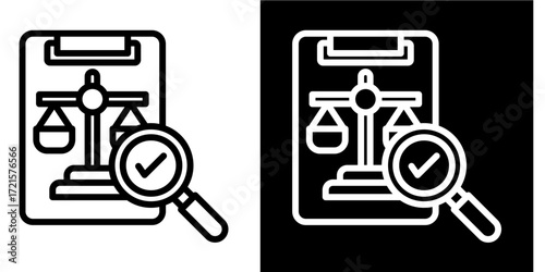 Ethical Compliance  Icon Set White Style Collection
