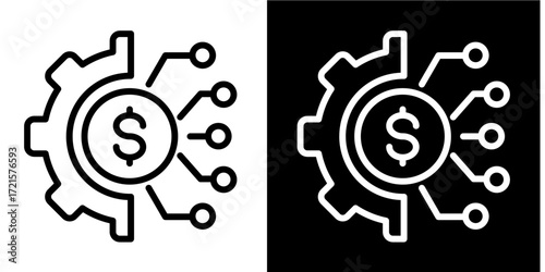 Business Transformation  Icon Set White Style Collection
