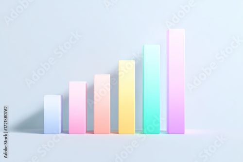 Pastel bar chart business growth data visualization concept Free Download Pastel bar chart business growth data visualization concept - GFXLoad