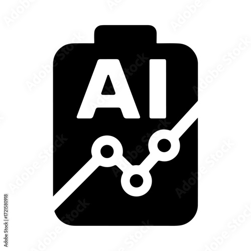 AI battery optimization icon, smart power management, intelligent energy monitoring, predictive battery system, automated power control, digital energy analytics
