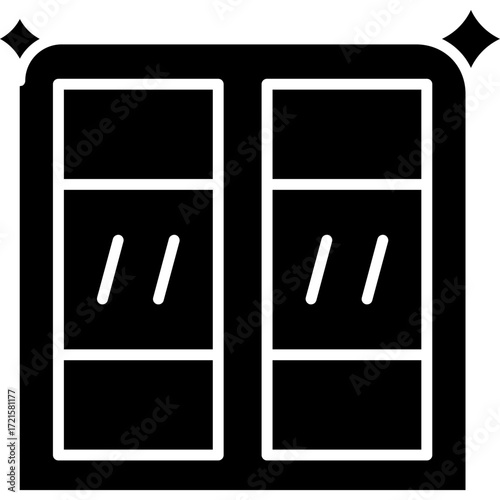 Cleaning Window Icon Vector Element