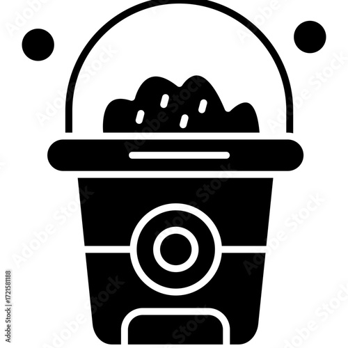Bucket Icon Vector Element