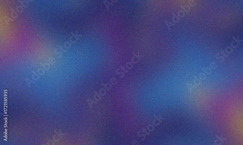 Abstract Gradient Blur with Blue Purple Yellow Hues and Grain Texture background