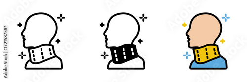 Neck Brace is supportive device stabilizing neck, preventing strain, aiding recovery, and improving comfort after injury or medical treatment.