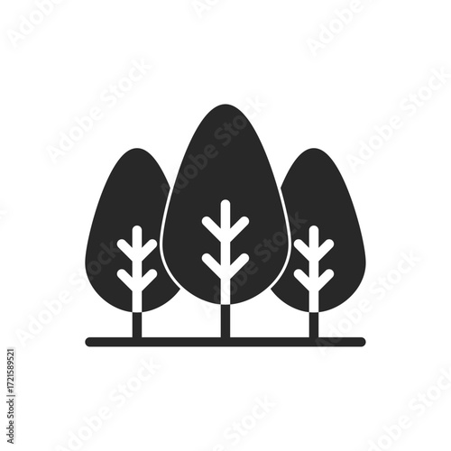 Tree icon symbolizing nature, environment, forest, sustainability, greenery, eco-friendly practices, and outdoor spaces