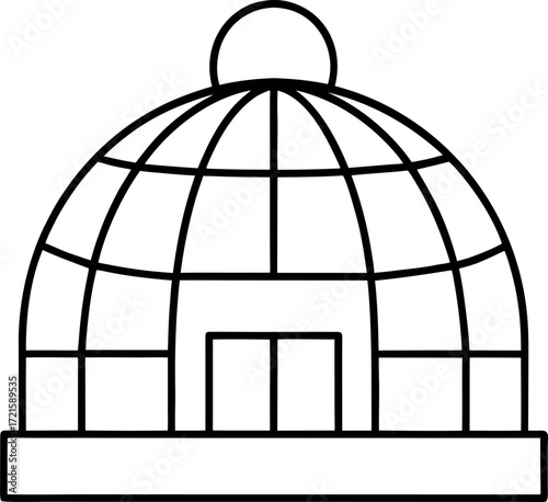 vector illustration of a cage with birds