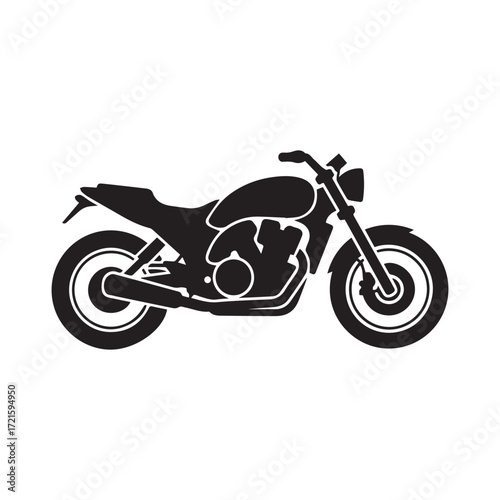 Motorcycle vector illustration on white background