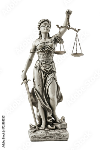 The Statue of Justice, law and justice symbol