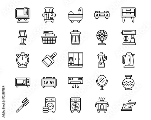 Homeware Line Vector Icons