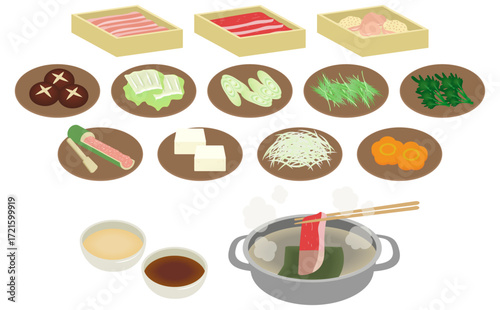 しゃぶしゃぶ食べ放題具材セット