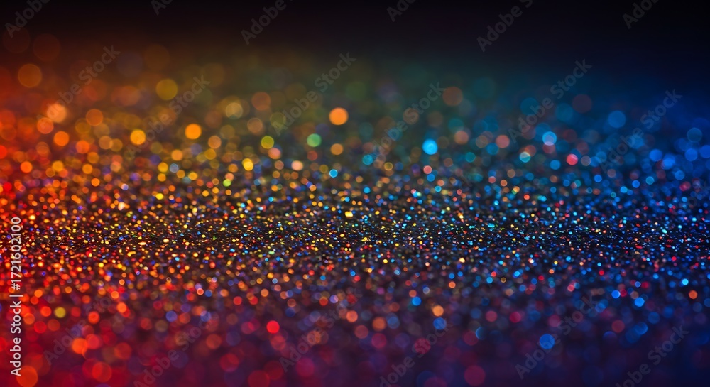 Fototapeta premium Abstract Glitter Spectrum A Dazzling Display of Light and Color