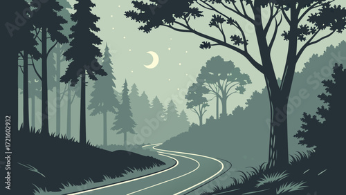 road in the forest