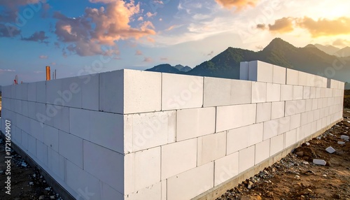 Construction of a house foundation