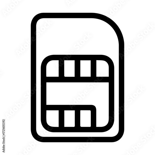 SIM Card Outline