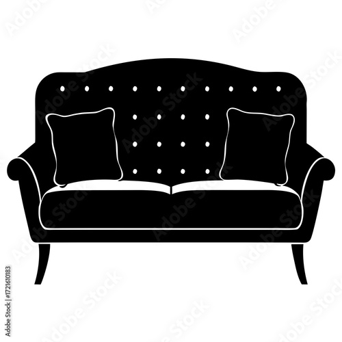 sofa isolated on white background