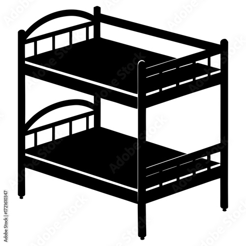 silhouette-of-a-bunk-bed-