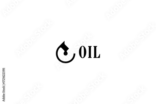 Oil company template logo design solution