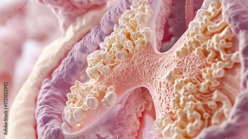 Microscopic Anatomy: A 3D Render of Intricate Cellular Structures
