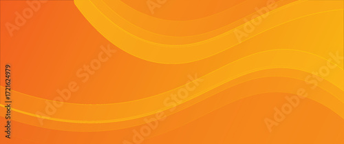 Abstract Blurry Orange Yellow Wave Background Design, Fresh Orange Yellow Stylish Background