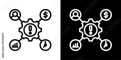 Impact icon of a flat style vector 