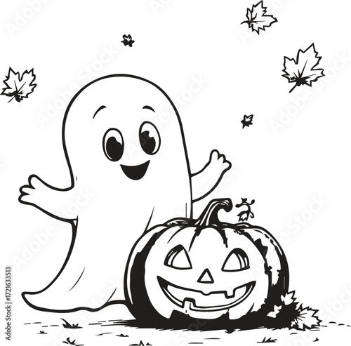 “Ghosts That Didn’t Just Haunt, They Hugged”

“Pumpkin Pals & Leafy Whirls”

“A Smile in the Shadows: Autumn’s Friendly Apparition”